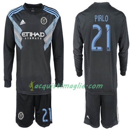 Divisa di Calcio New York City PIRLO 21 Bambino Trasferta 2018/2019 Manica Lunga